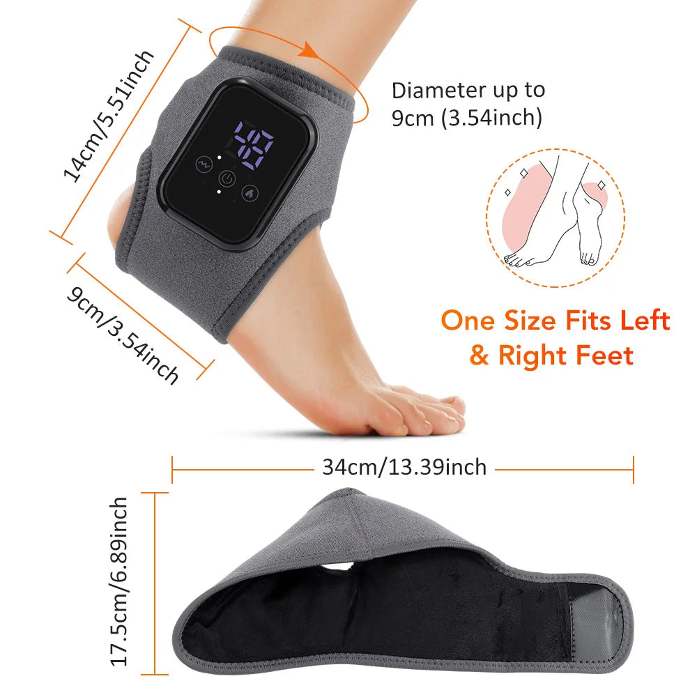 Smart Heated Ankle & Foot Massager with Temperature Control