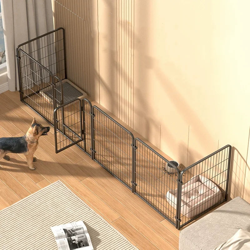 Dog Fence Playpen 4/6 Panels Foldable Puppy Exercise Kennel