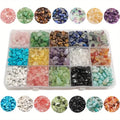 DIY bracelet/necklace jewelry making craft set-450 natural crushed stone irregular gemstone       healing crystals loose rock beads (5