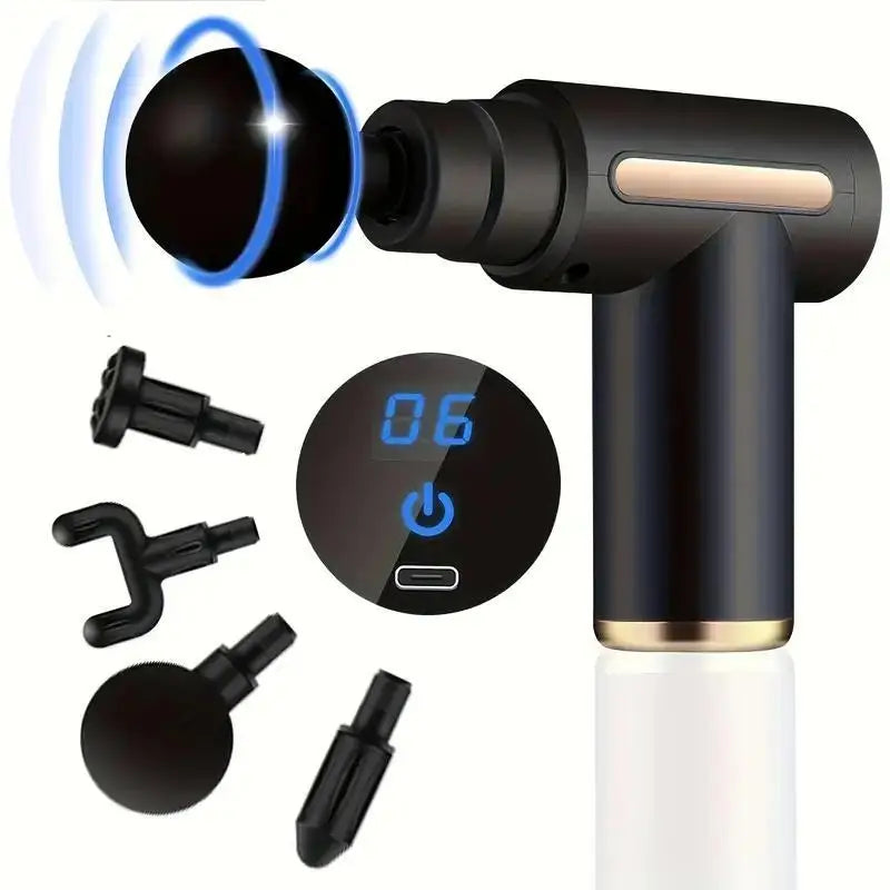 99-Speed Deep Tissue Percussion Massage Gun with Multiple Attachments for Muscle Recovery