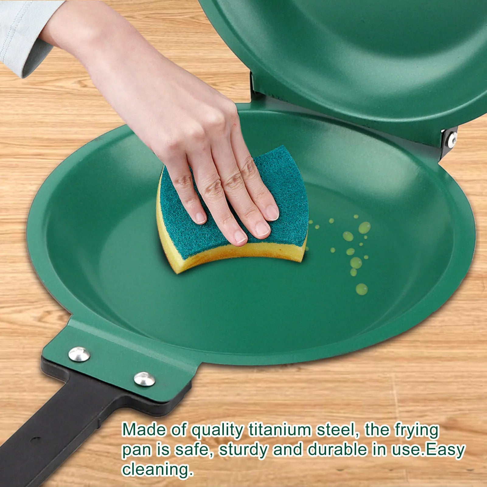 Double Side Titanium Steel Coating  Frying Pan Pancake Maker Household Kitchen Cookware Pancake Frying Pan Kitchen Cookware