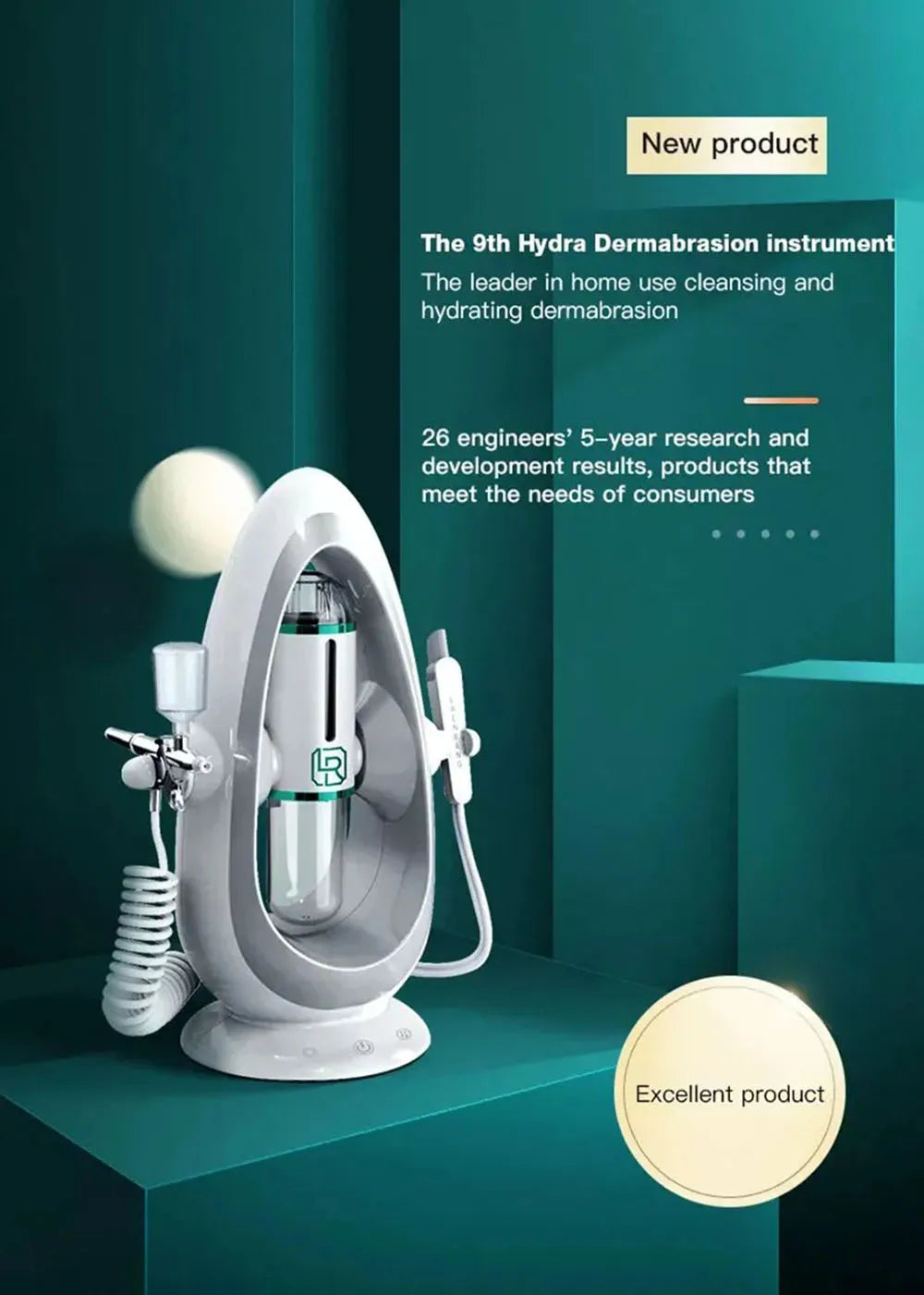 Dermabrasion Facial Cleaning Oxygen Instrument Hydra Aqua Suction Blackhead