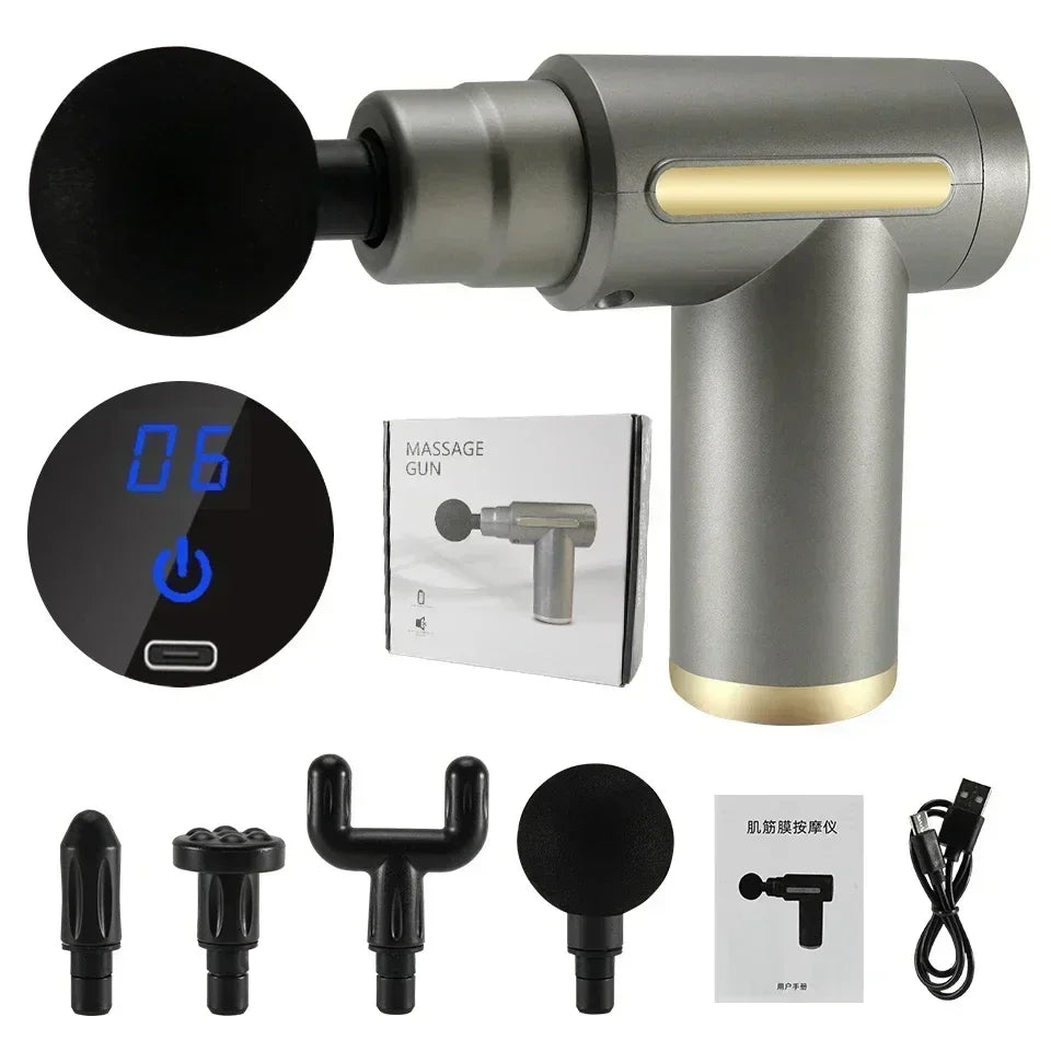Massage Gun Device Multifunctional relaxation electric vibrating fascia gun