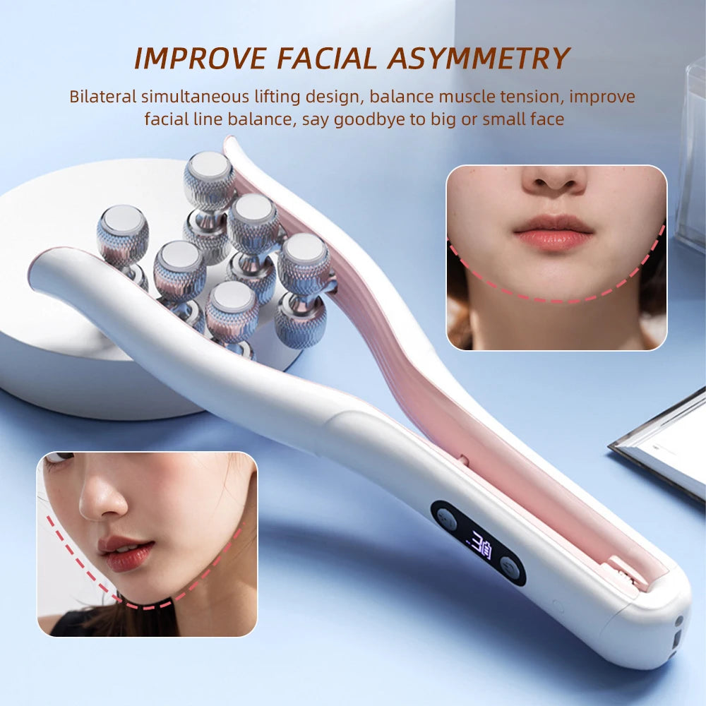 Electric Facial Beauty Device 3 Gear Adjustable Roller Massager