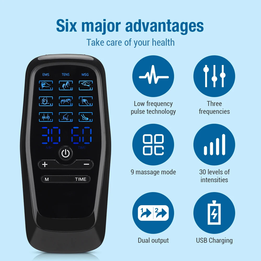 Tens Muscle Stimulator Electric EMS Body Massage Digital Therapy
