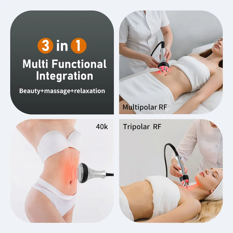 RF Body Massager Machine 3-in-1 40K