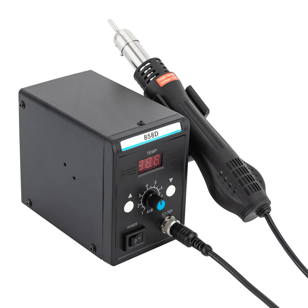 Rework Station for Electronics Repairing Desoldering Welding, 220V SMD 858D Hot Air