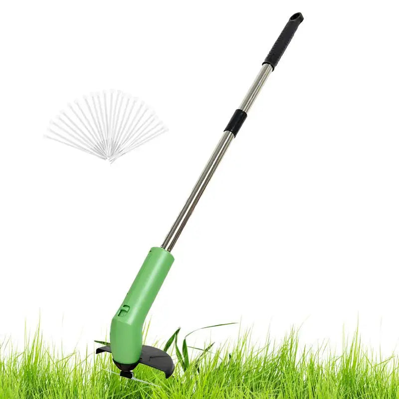 Weed Wacker Weed Eater Cordless with Metal Blade Battery Powered String Trimmer Lightweight Grass Cutter for Garden