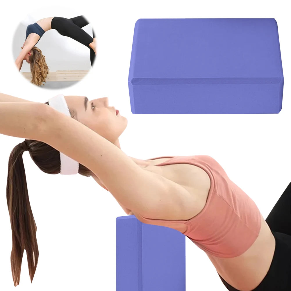 Yoga Building Blocks Cubes Pilates Bricks Reinforcement Sports