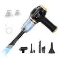 Powerful 2-in-1 Air Duster & Vacuum, Handheld Cordless Cleaner with Digital Display