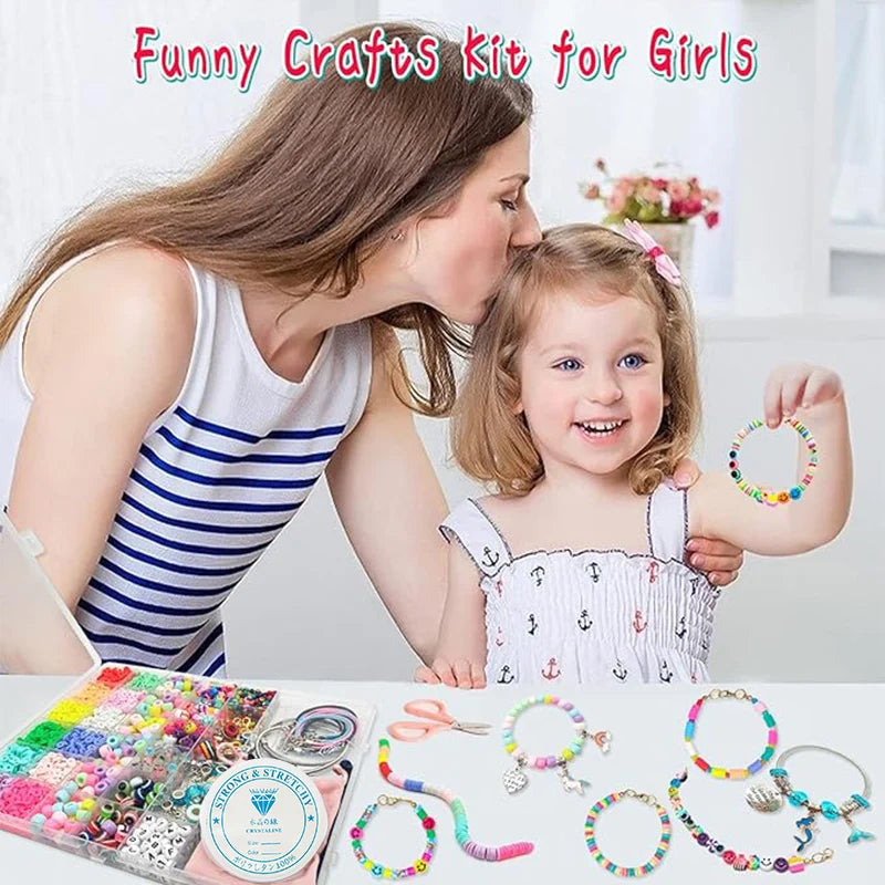 3400PCS Beads & Charms Jewelry Making Kit – DIY Friendship Bracelet Set
