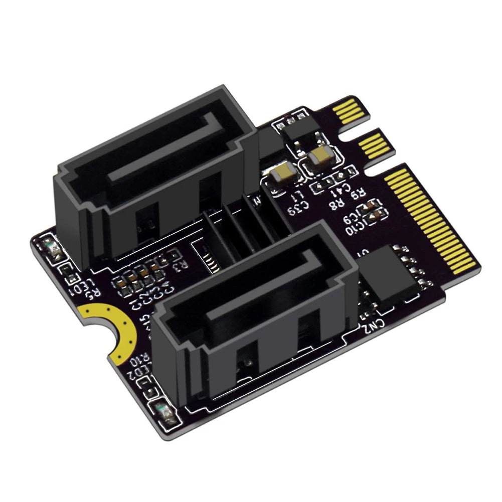 M2 To SATA3.0 Adapter Card PCI-E3.0 KEY A + E WIFI M.2 To SATA Converter Card
