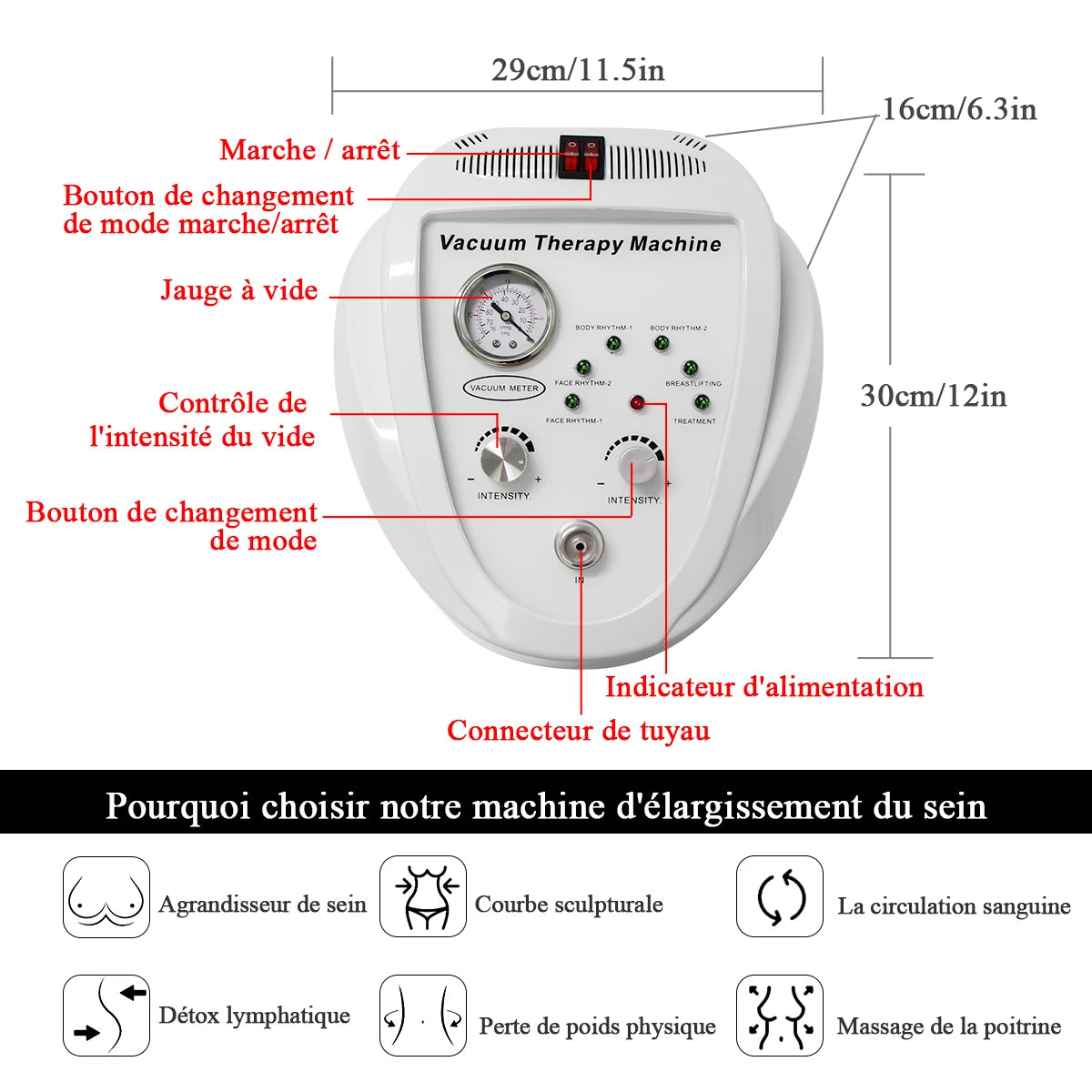 Vacuum Massage  Lifting Machine Chest Enlargement Machine