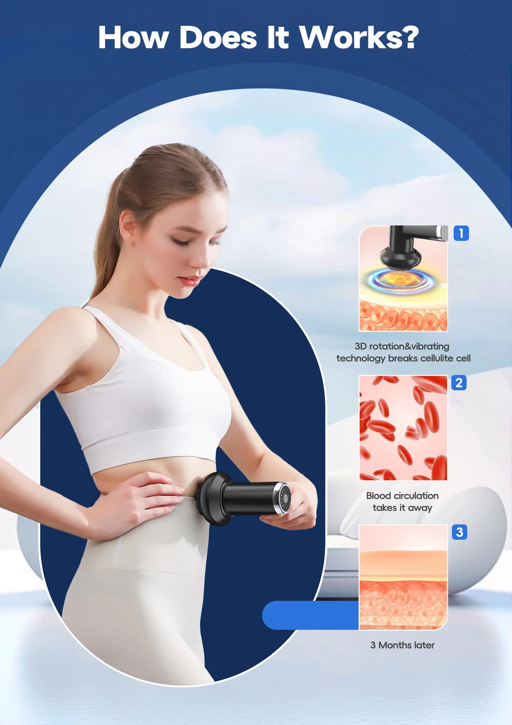 Vibration massage Protable body shaping Deep Muscle Relaxation Fitness