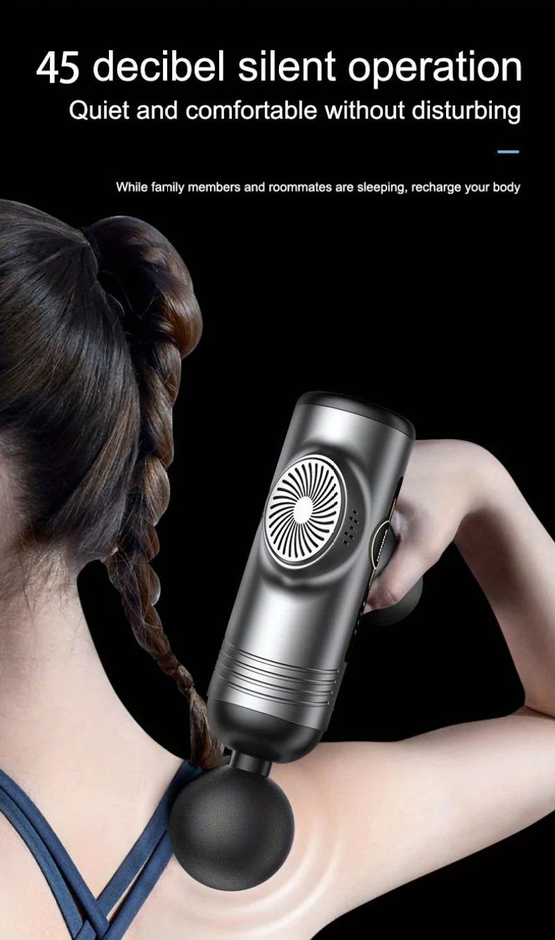 99-Speed Deep Tissue Percussion Massage Gun with Multiple Attachments for Muscle Recovery