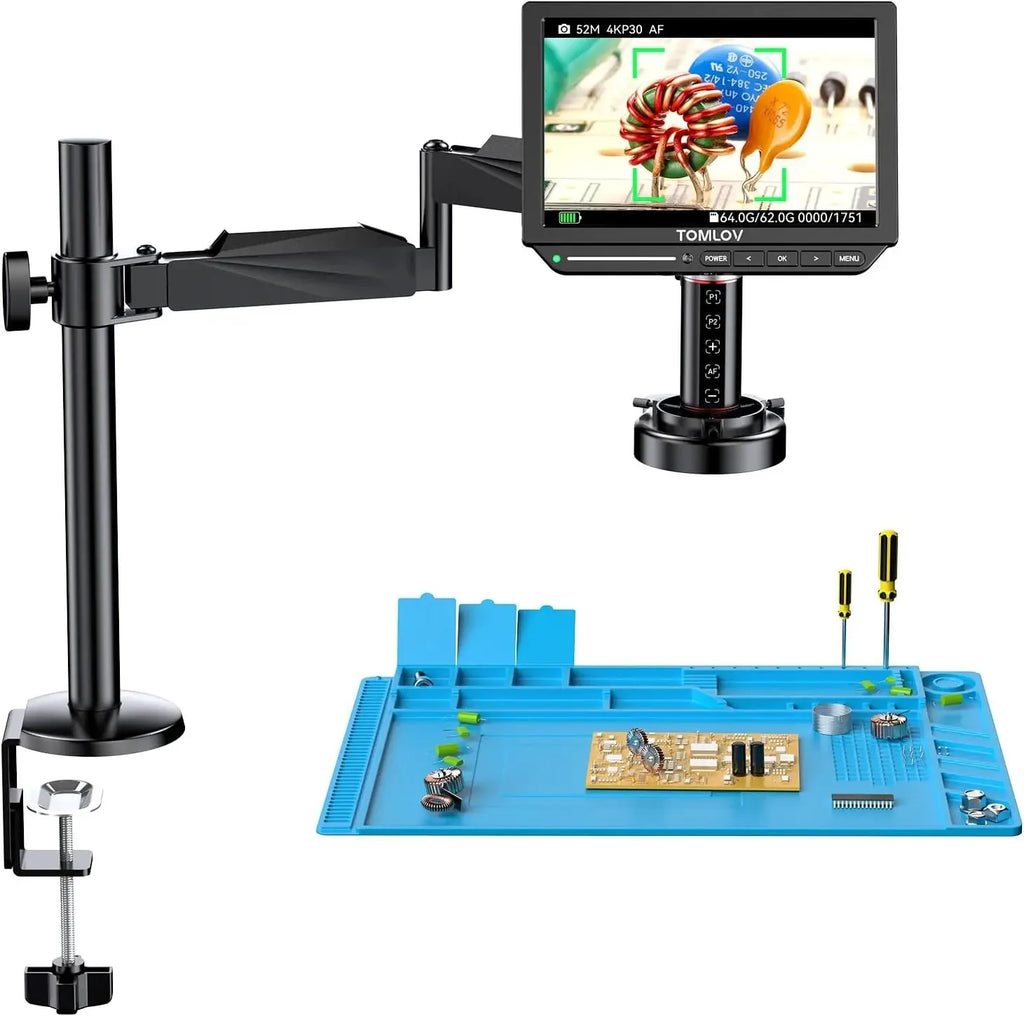Digital Microscope 2000X TM4K-AF Flex Arm HDMI Electronics PCB 4K Autofocus