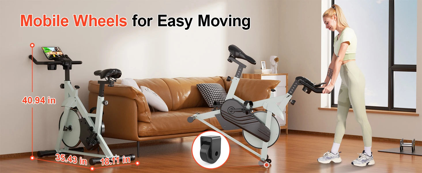 Exercise Bike, 32-Level Magnetic Resistance Stationary Bikes for Home