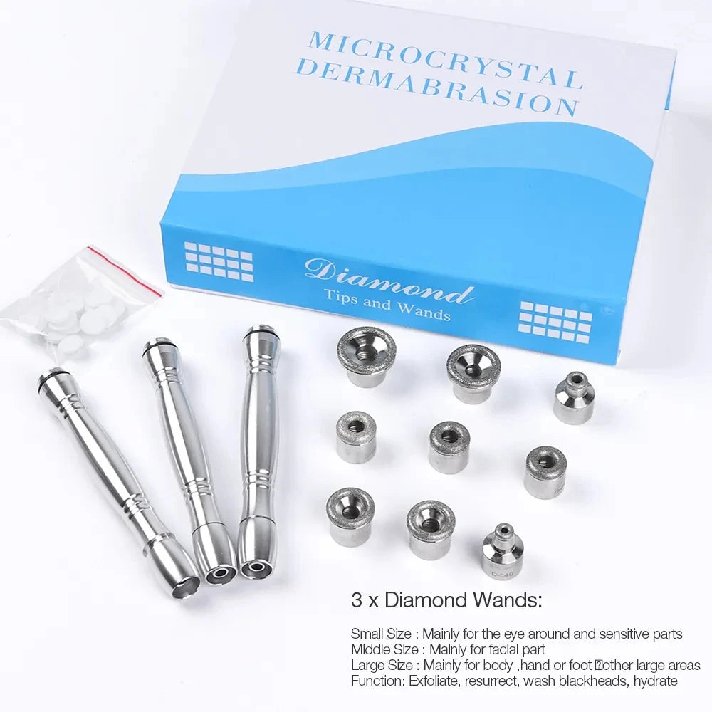 3-in-1 Diamond Microdermabrasion Machine – Facial Exfoliation