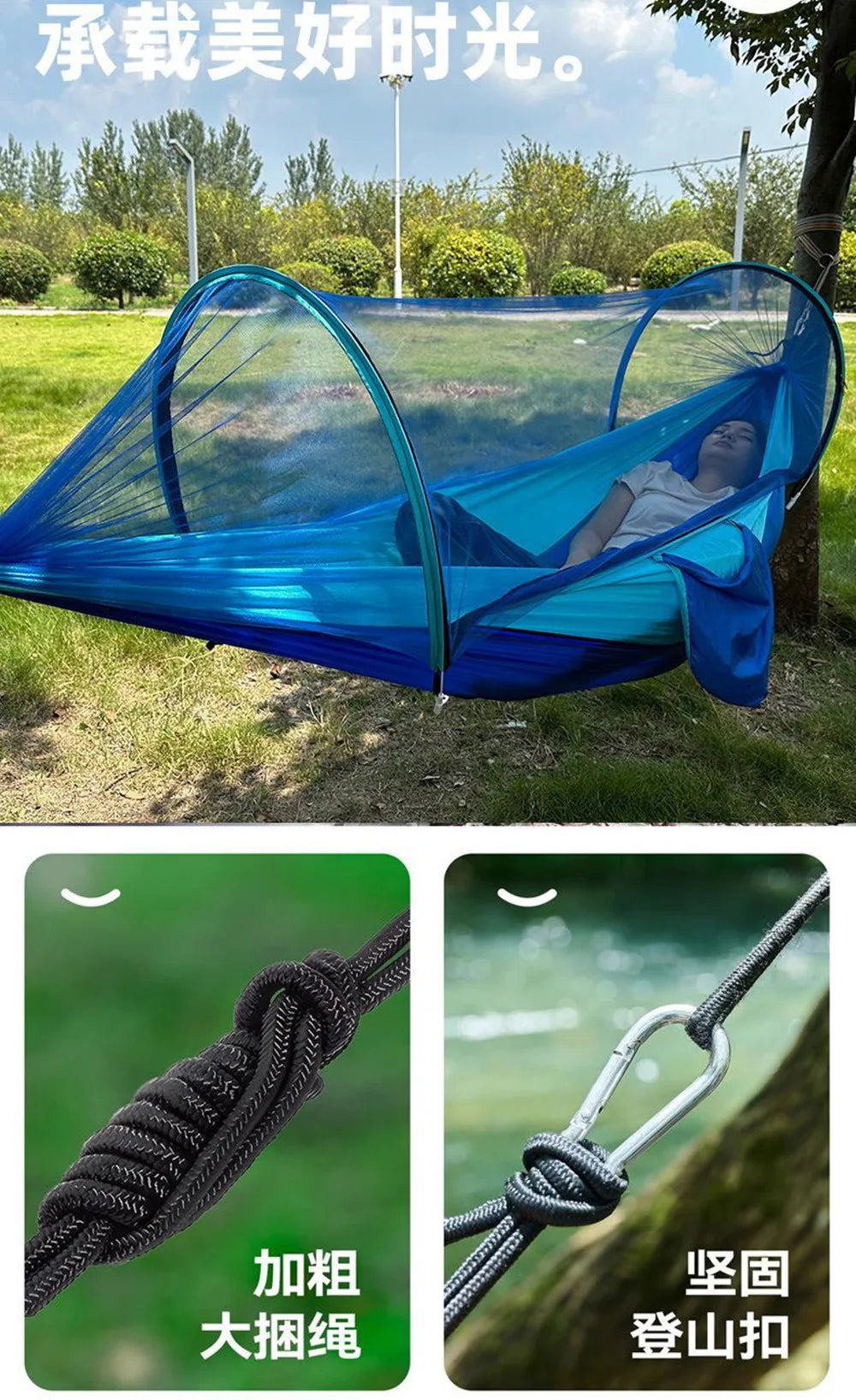 Camping Hammock Tent - Hammock for Camping - Portable Travel Hammock