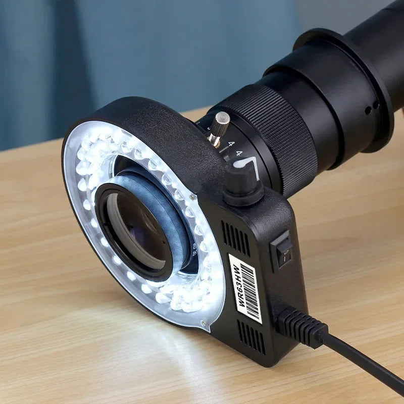 Microscope With 360° Adjustable Arm, 4K 48MP HDMI TYPE-C  0-150X Magnification