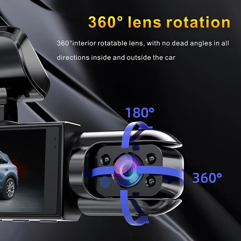 Dash Cam Front and Inside with WiFi 1080P Dual  – Car Camera with IR Night Vision,