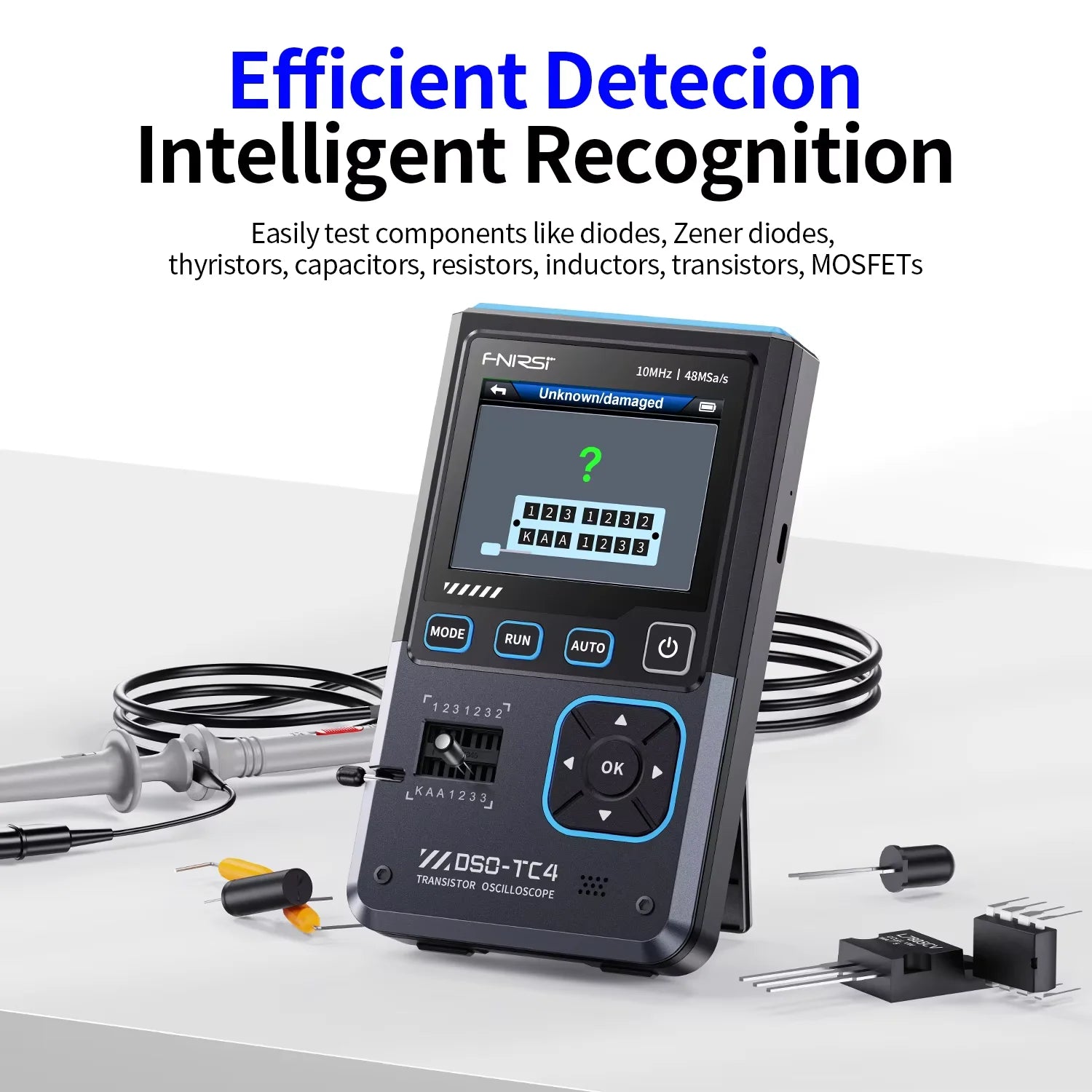 Digital Oscilloscope DSO-TC4 Upgrade 3 in 1  10MHz 48Ms/s Transistor Tester