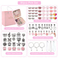 DIY Bracelets Making Kit Girls Gift with Jewelry Box Gift Bag Charms Beads Set