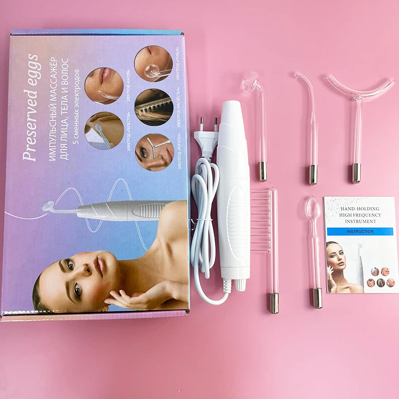 High Frequency 5 in 1  Handheld  Facial Skin Therapy Wand