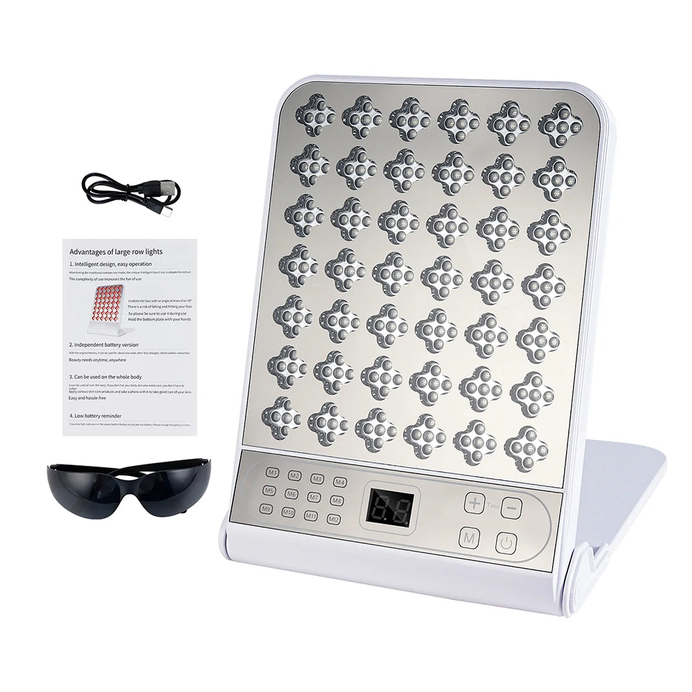 Wireless Face Body 4 Colors LED Photon Beauty Board Red Light Skin Rejuvenation