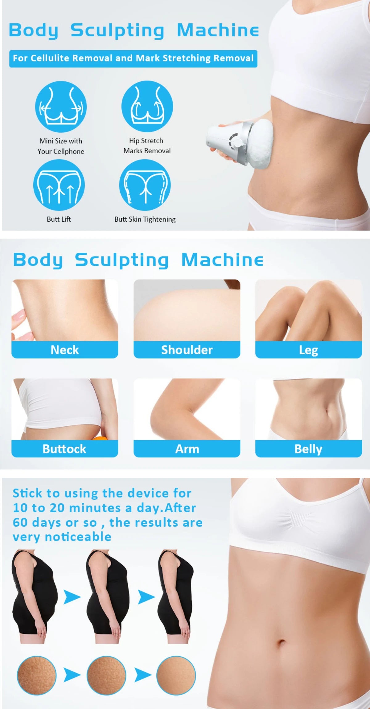 High Frequency Vibration Body Massager Body Shapimg Machine
