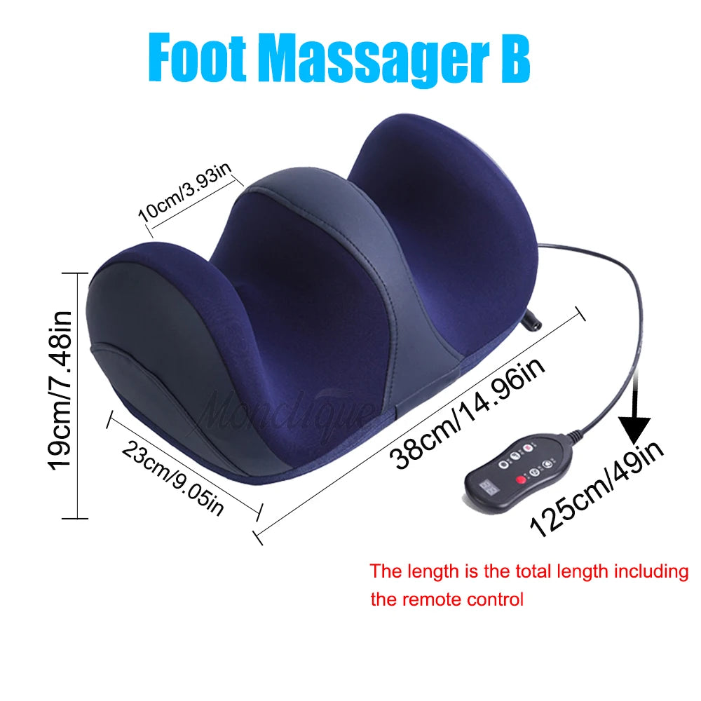 Foot Massager Hot Compress Shiatsu Kneading Leg Roller Kneading Calf Deep
