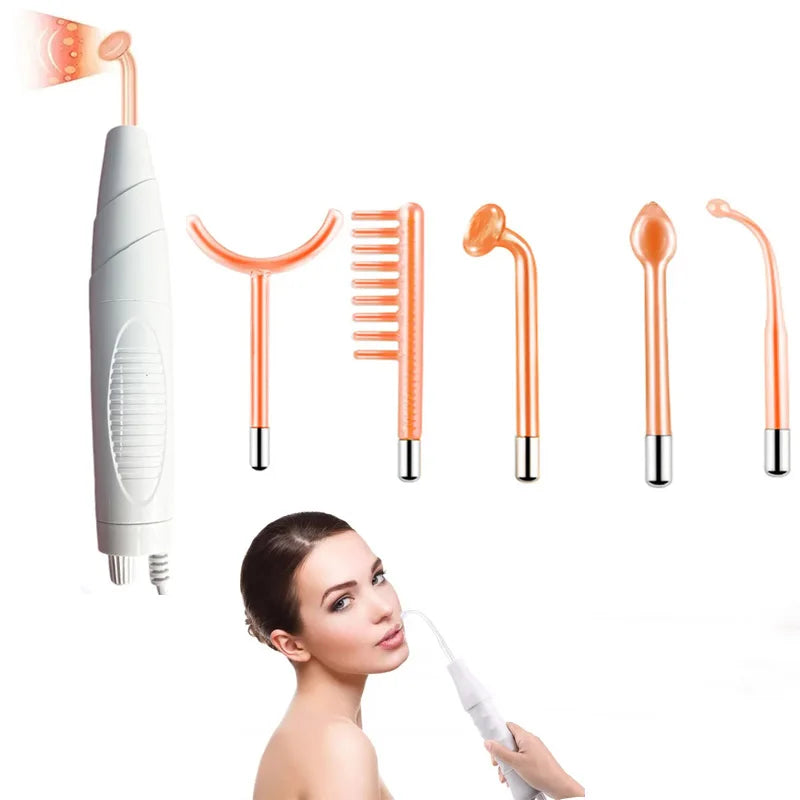 High Frequency 5 in 1  Handheld  Facial Skin Therapy Wand