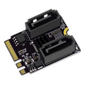 M2 To SATA3.0 Adapter Card PCI-E3.0 KEY A + E WIFI M.2 To SATA Converter Card