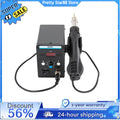Soldering Station With Heat Gun Set 700W Hot Air Rework SMD Temperature LED Screen