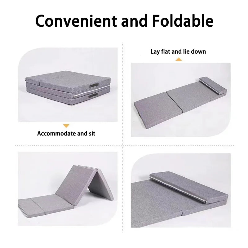 Car Mattress Camping Bed  Folding Bed Travel Sleeping Pad Office Rest Mat Car Rear Sleeping Pad Folding Extension Board