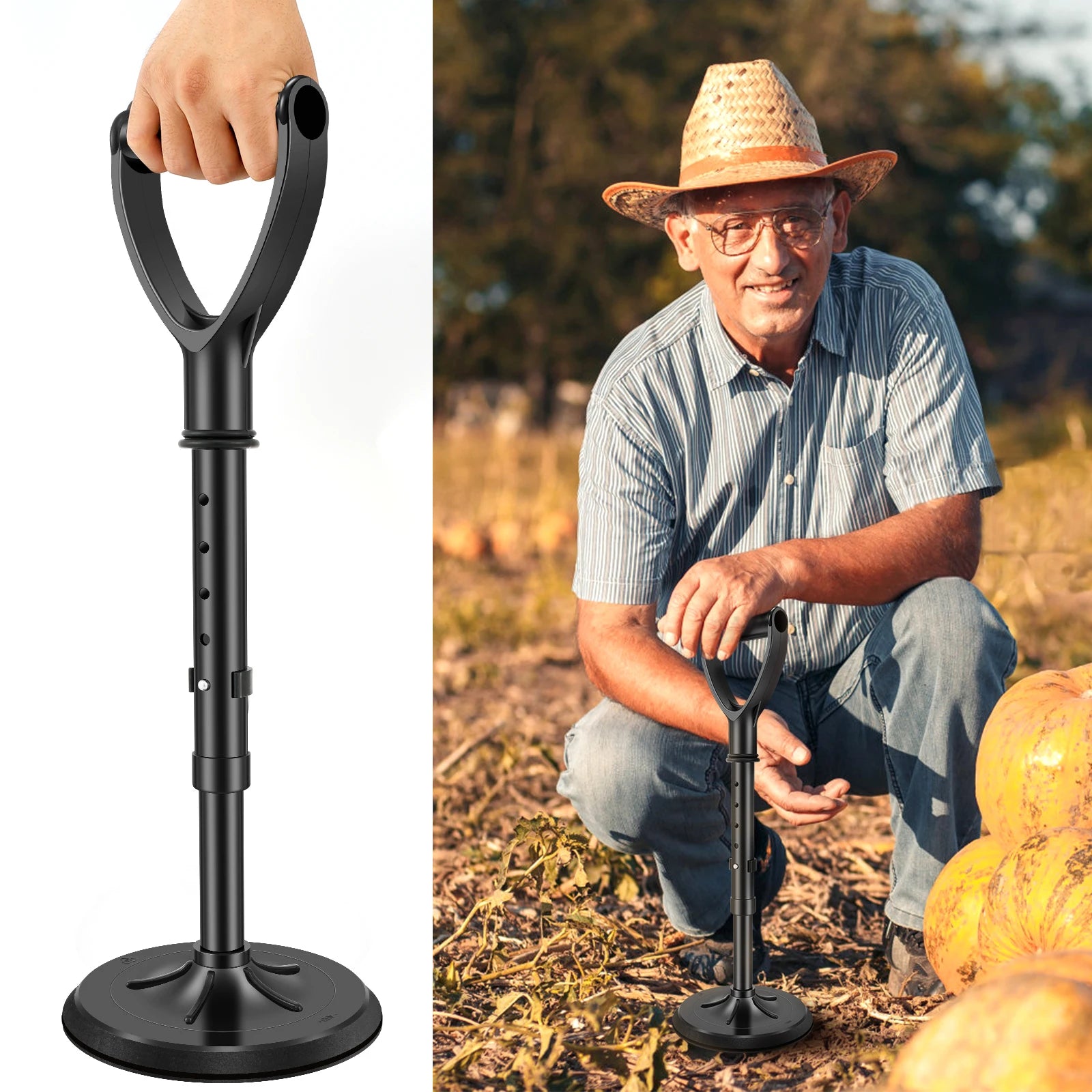 Mobility Aids Tool Adjustable Standing Assist Device Portability Standing Aid Device Stable Supports Equipment for Rising Indoor