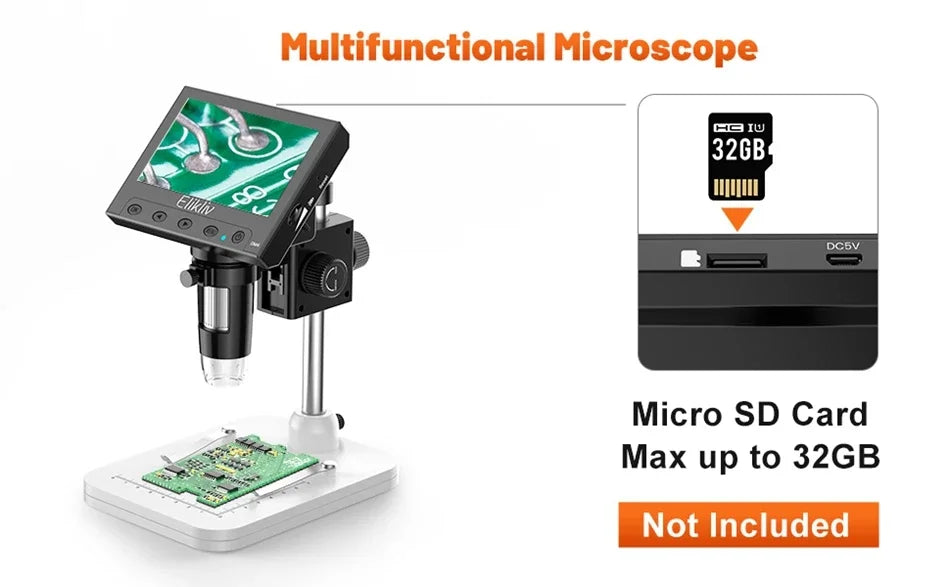 Digital Microscope  EDM4 4.3" LCD  for Electronic 1000x Coin Magnifier