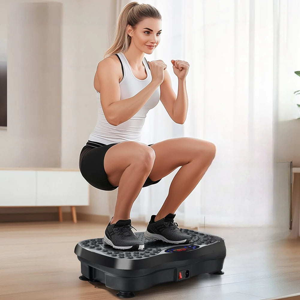 Vibration Plate Exercise Machine with Bluetooth and Adjustable Speed
