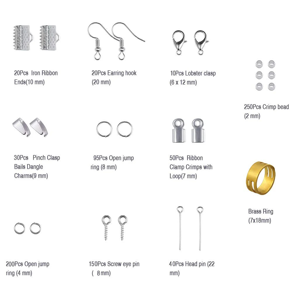 Jewelry Findings Set Jewelry Making Kit Jewelry Findings Starter Kit