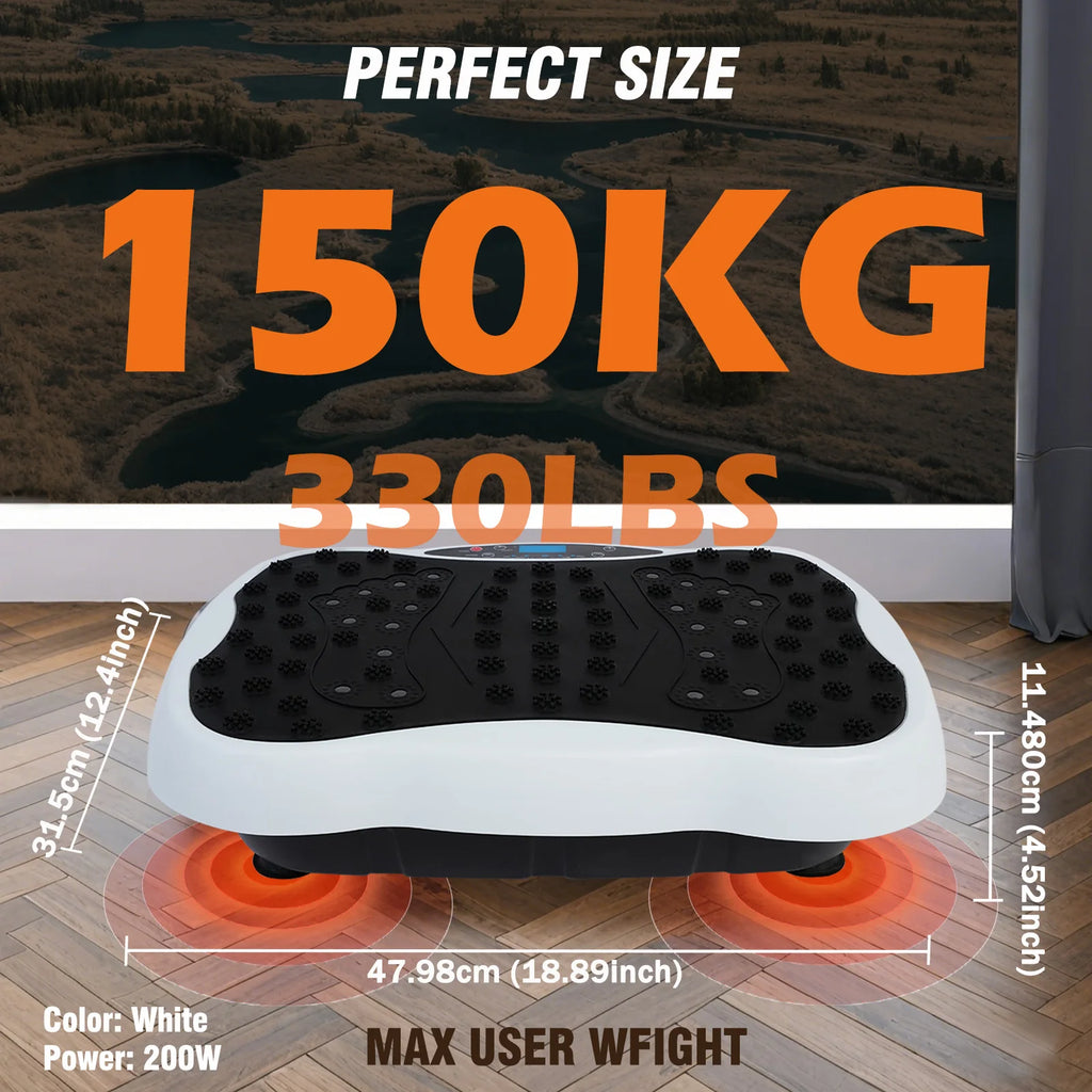 Full-Body Vibration Plate Exercise Machine Equipment Workout 330lbs