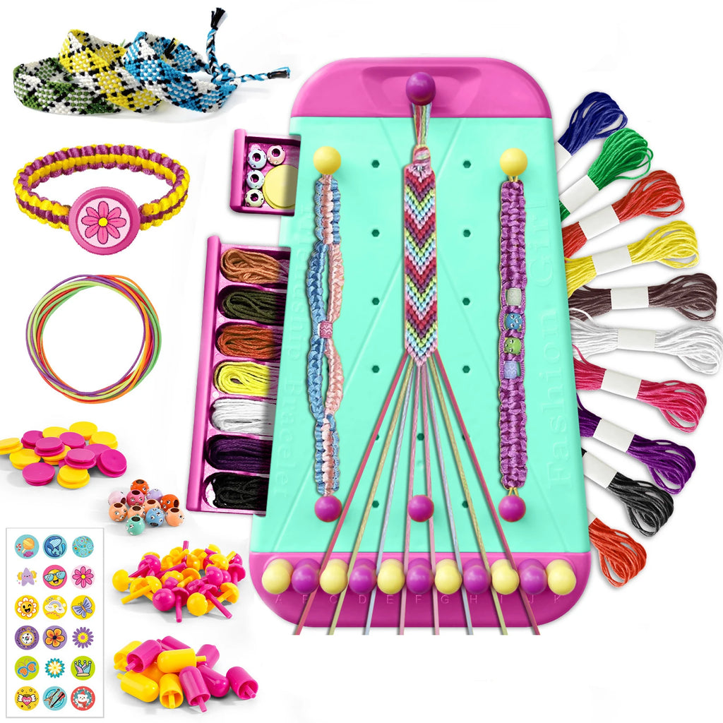 DIY Friendship Bracelet Making Kit for Kids, Creative Jewelry Craft Set