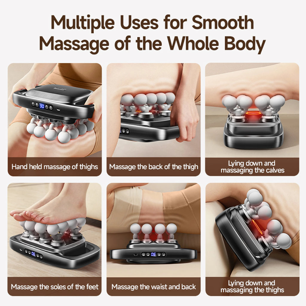 Massager Gun Set Deep Tissue Body Fitness Muscle Electric Relax Massager 16 Heads