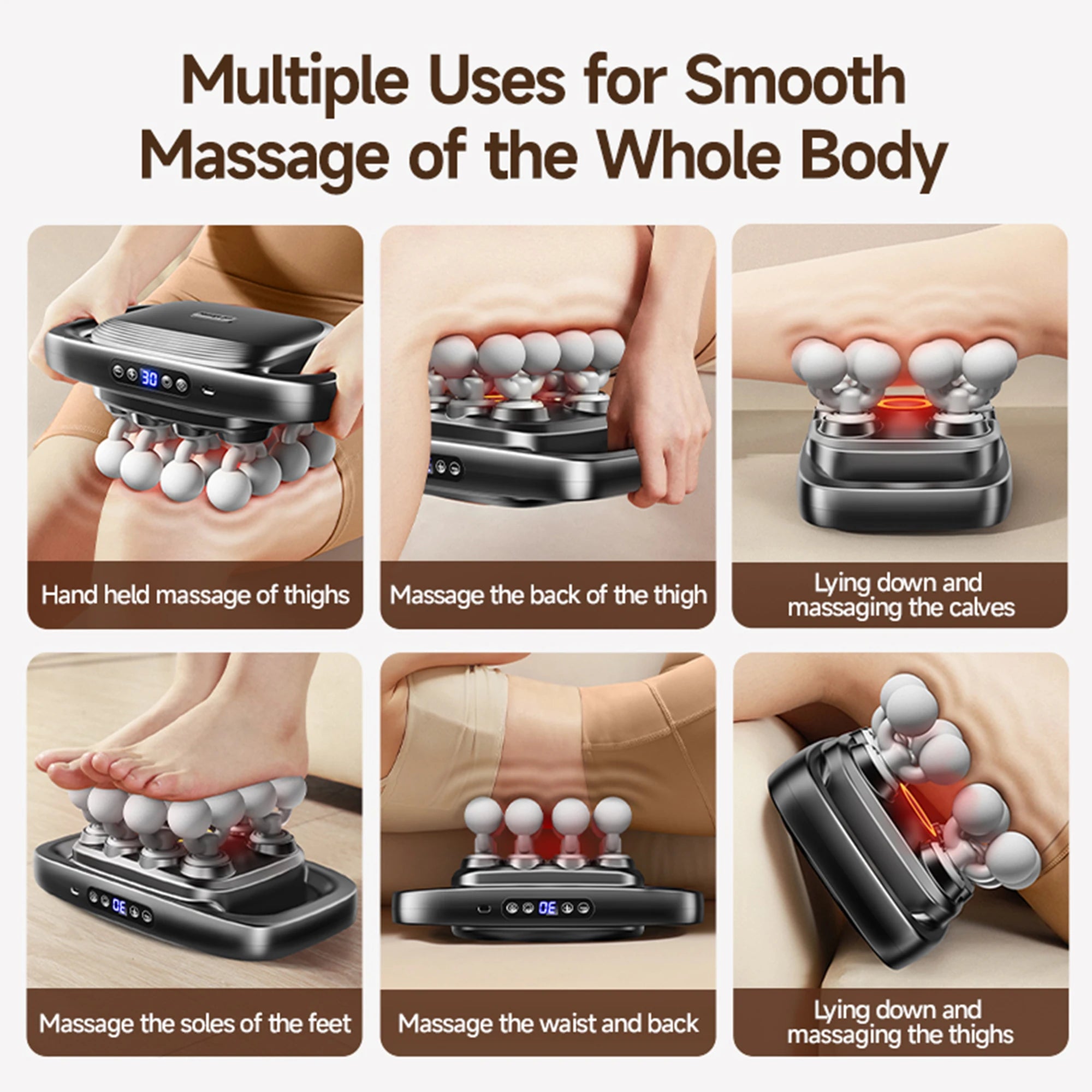 Massager Gun Set Deep Tissue Body Fitness Muscle Electric Relax Massager 16 Heads