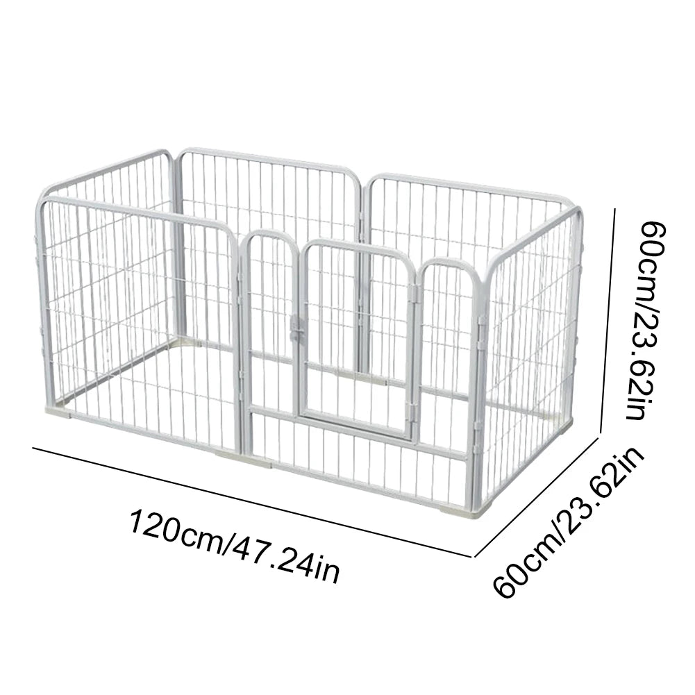 Portable Pet Playpen Dog Exercise Cat Fence 6 Panel Heavy Duty Crate Cage