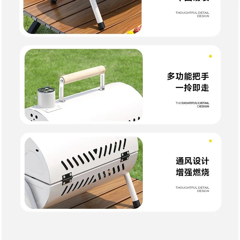 Chimney Grill Full Outdoor Camping Grill Portable Grill Double Sided Grill Charcoal Brother Stove