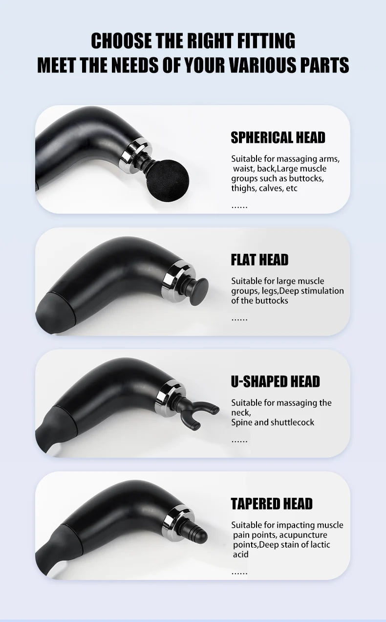 Electric Fascia Gun Massager Body Relaxation Trigger Point Massage Machine
