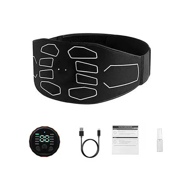 120cm EMS Abdominal Massager Belt – Smart Waist Trainer Muscle Toner for Core Strength