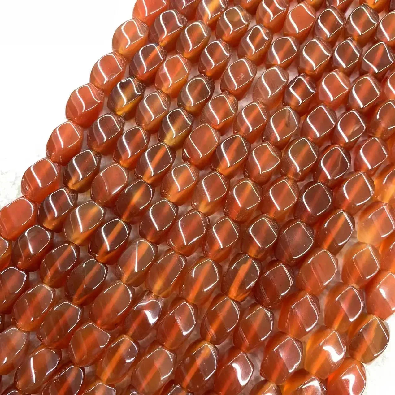 Genuine Natural Round Red Agate Loose Beads Stone Bracelet Gemstone