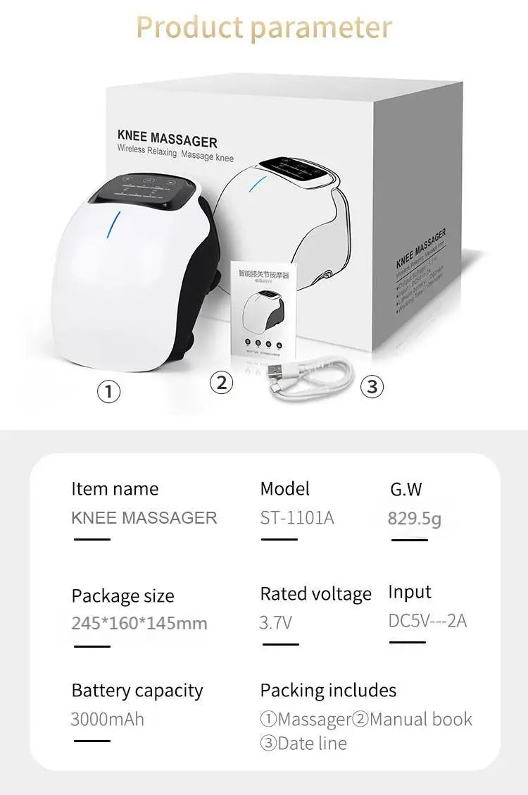 Protable Knee Massager Knee Joint Muscles Relaxtion Equipment