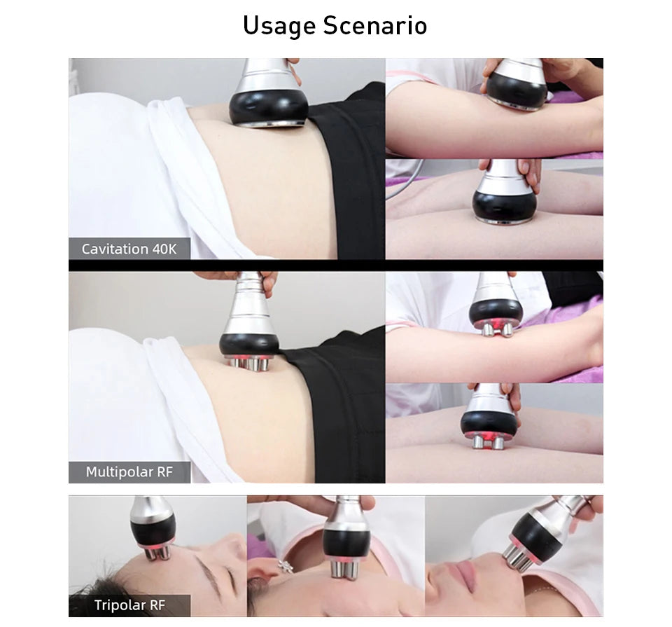 RF Body Massager Machine 3-in-1 40K